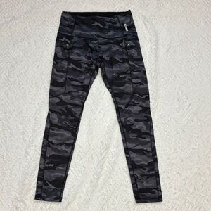 Reebok Gray Camo Performance Leggings